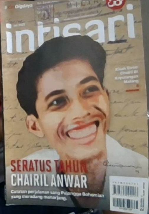 Intisari :  seratus tahun Chairil Anwar. catatan perjalanan sang Pujangga Bohemian yang meradang menerjang