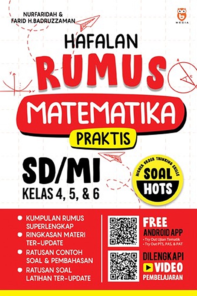 Hafalan rumus Matematika SD/MI Kelas IV, V, & VI