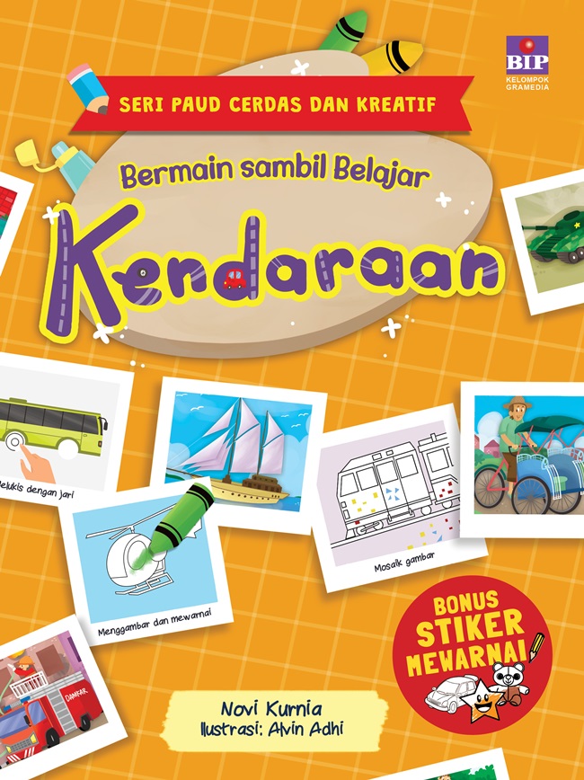 Bermain sambil belajar kendaraan