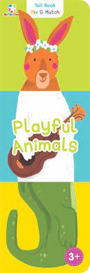 Tall Book mix & Match :  Playful Animals