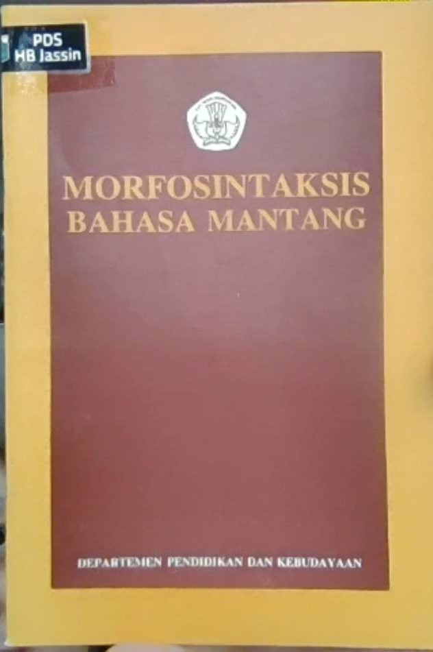 Morfosintaksis bahasa mantang
