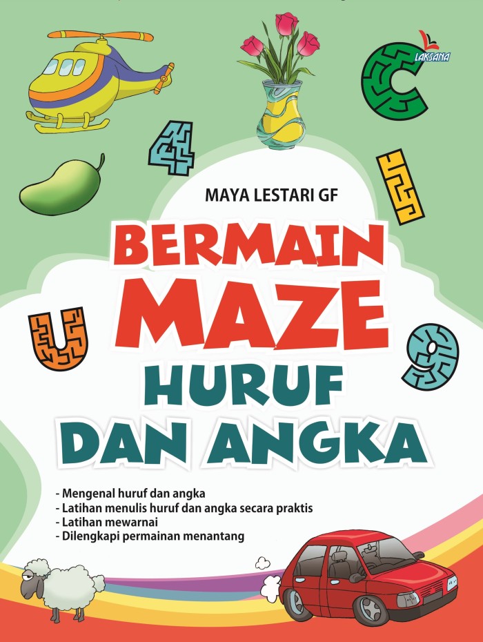 Bermain maze huruf dan angka