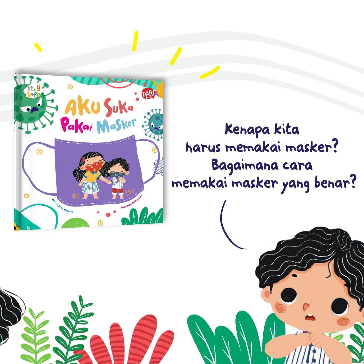 Seri stay safe : aku suka pakai masker