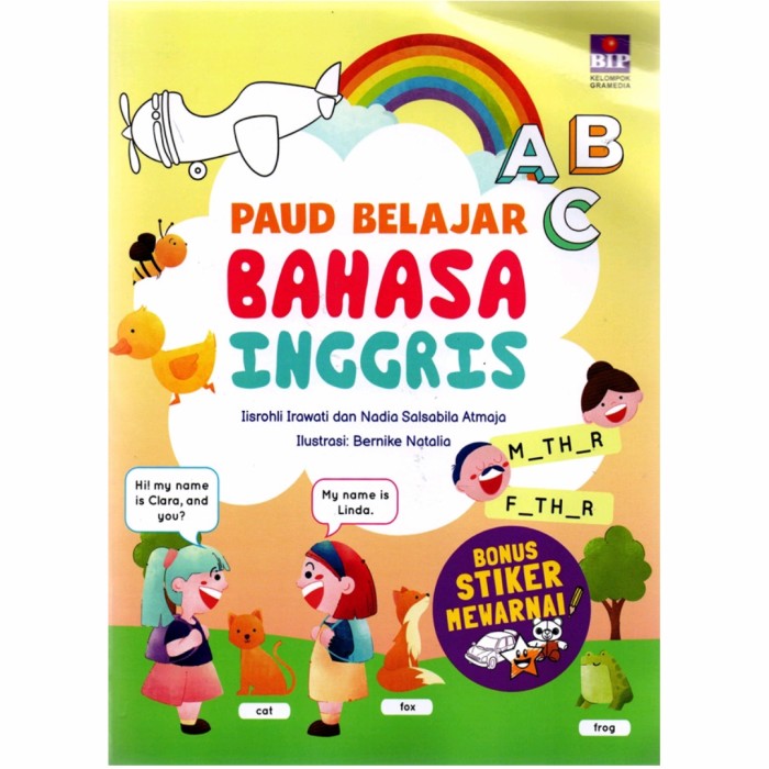 Paud belajar bahasa Inggris