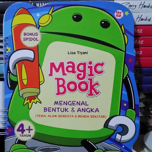 Magic book mengenal bentuk & angka :  tema alam semesta & benda sekitar / Lisa Tiyani , penyunting; Kiki Sulistiyani, Emha Fuad, dan W.S. Pribadie