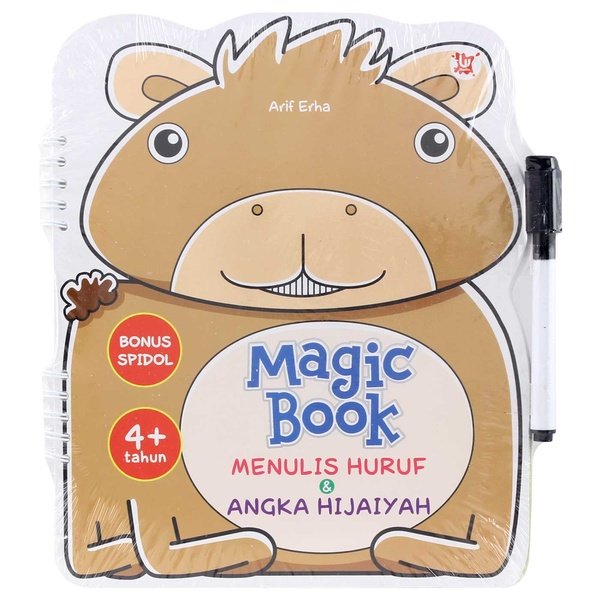 Magic book menulis huruf & angka Hijaiyah / Arif Erha; editor : Lutfia Khoirunisa; Emha Fuad, WS Pribadie