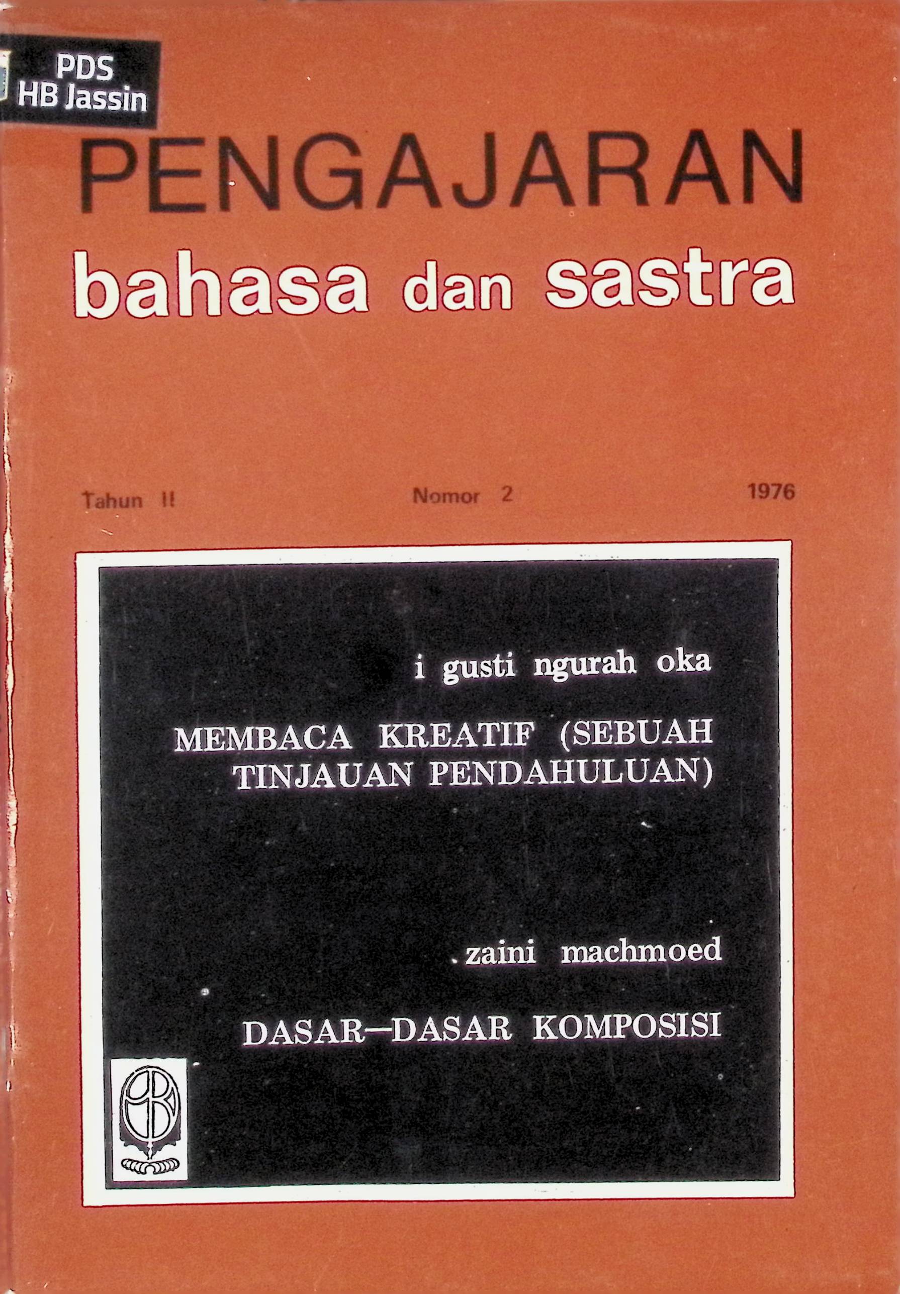 Pengajaran Bahasa dan Sastra