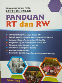 Buku referensi desa dan kelurahan : panduan RT dan RW