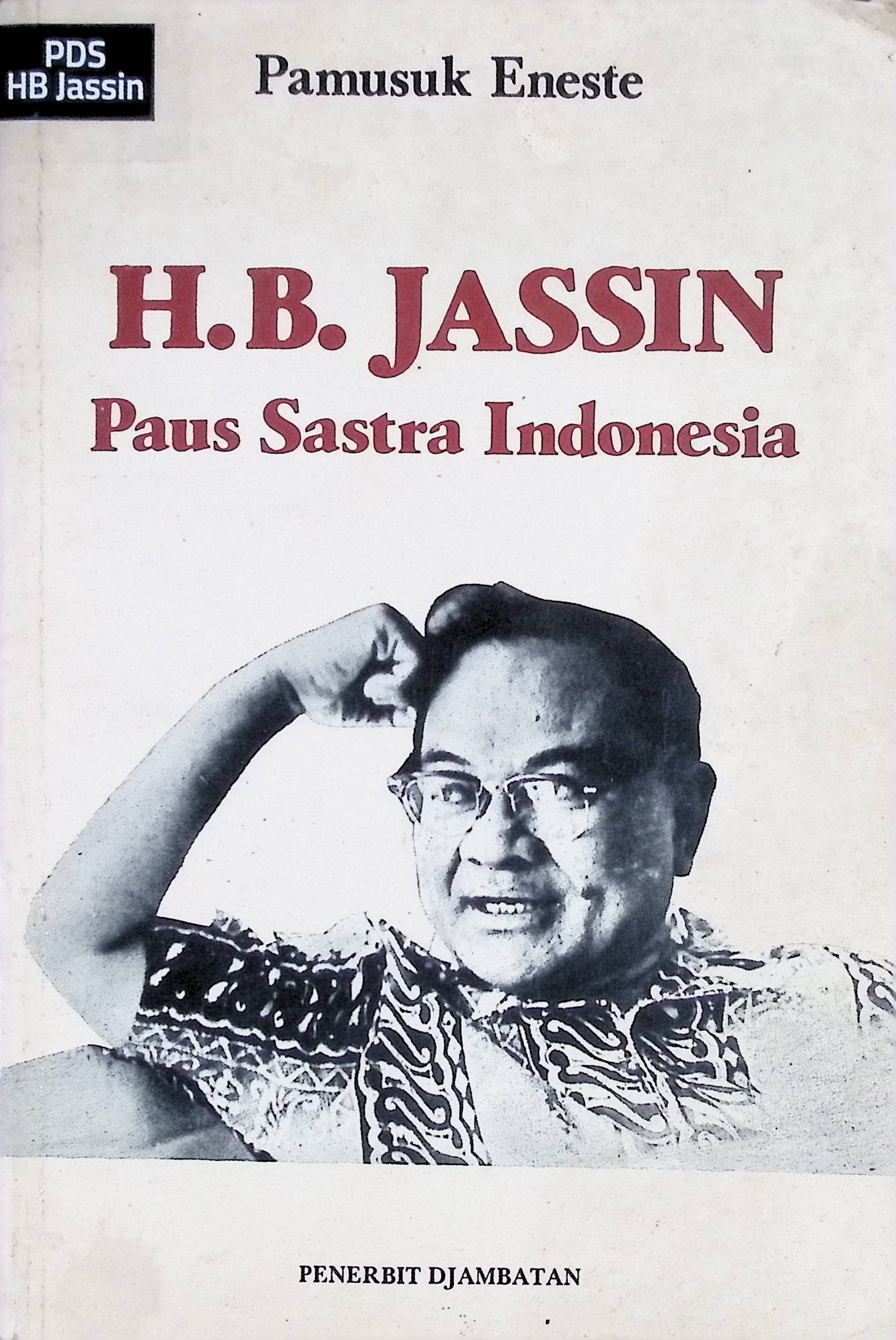 H.B. Jassin : Paus Sastra Indonesia