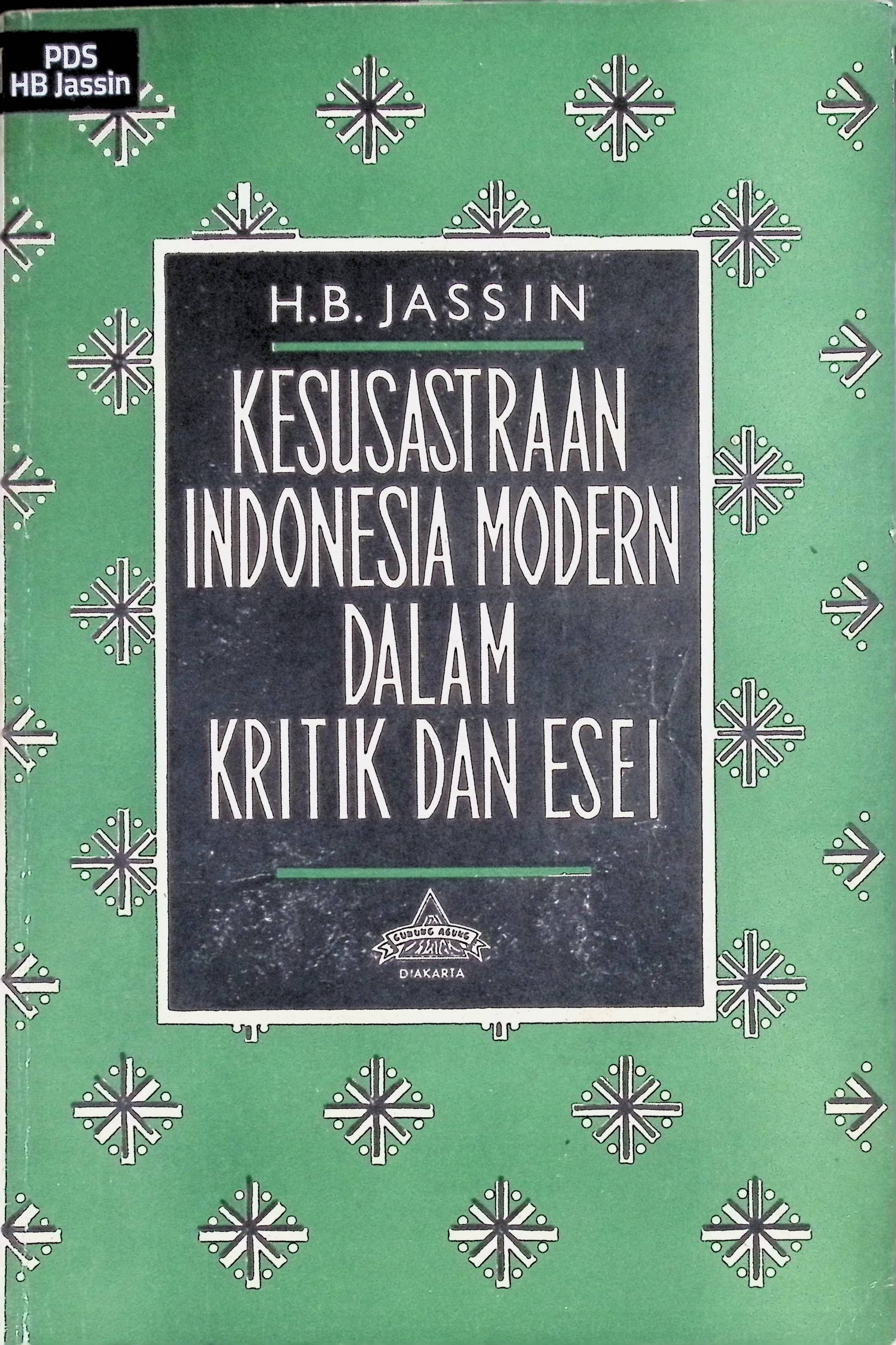 Kesusastraan Indonesia Modern dalam Kritik dan Esei II / Hans Bague Jassin