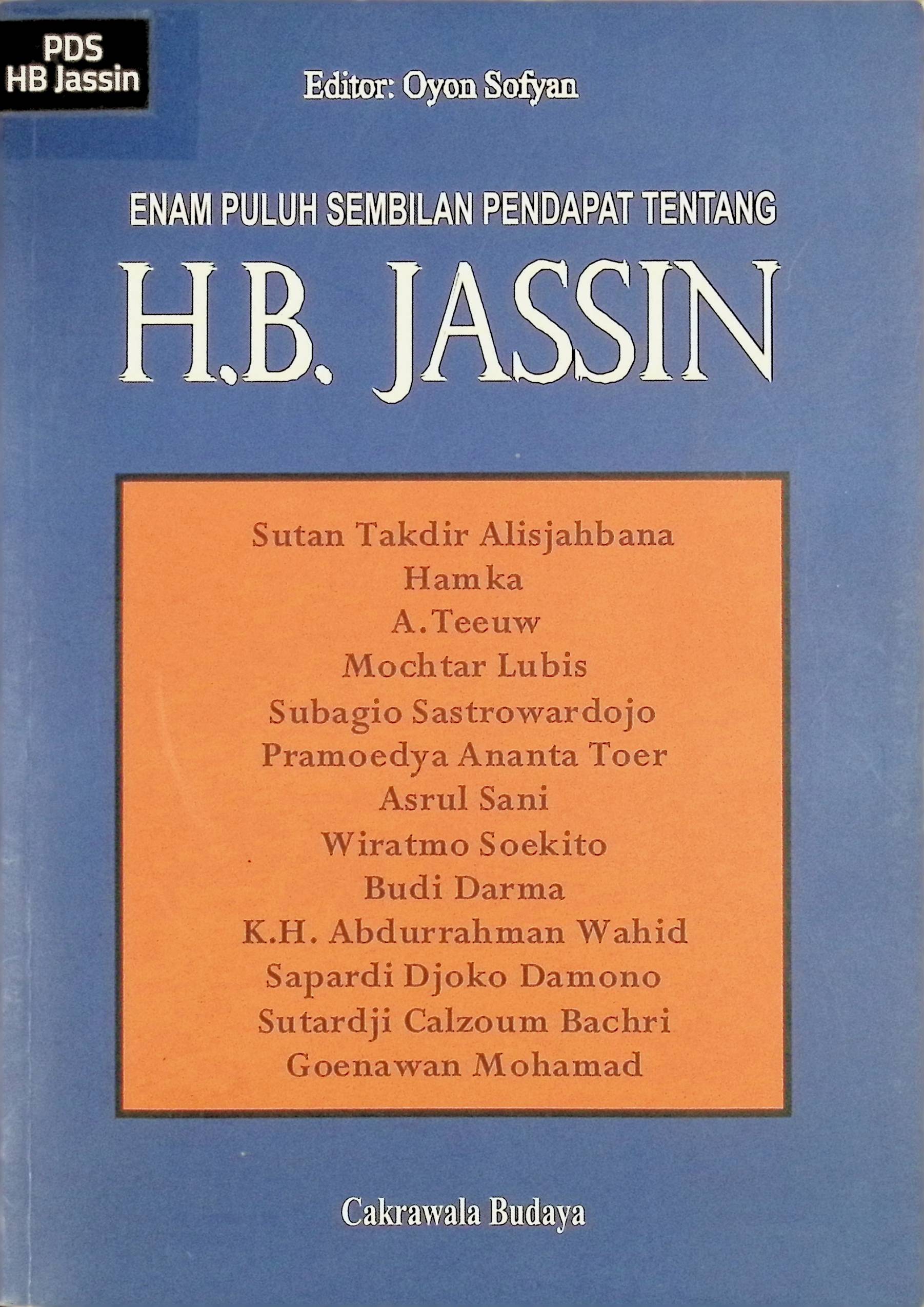 Enam Puluh Sembilan Pendapat Tentang HB Jassin