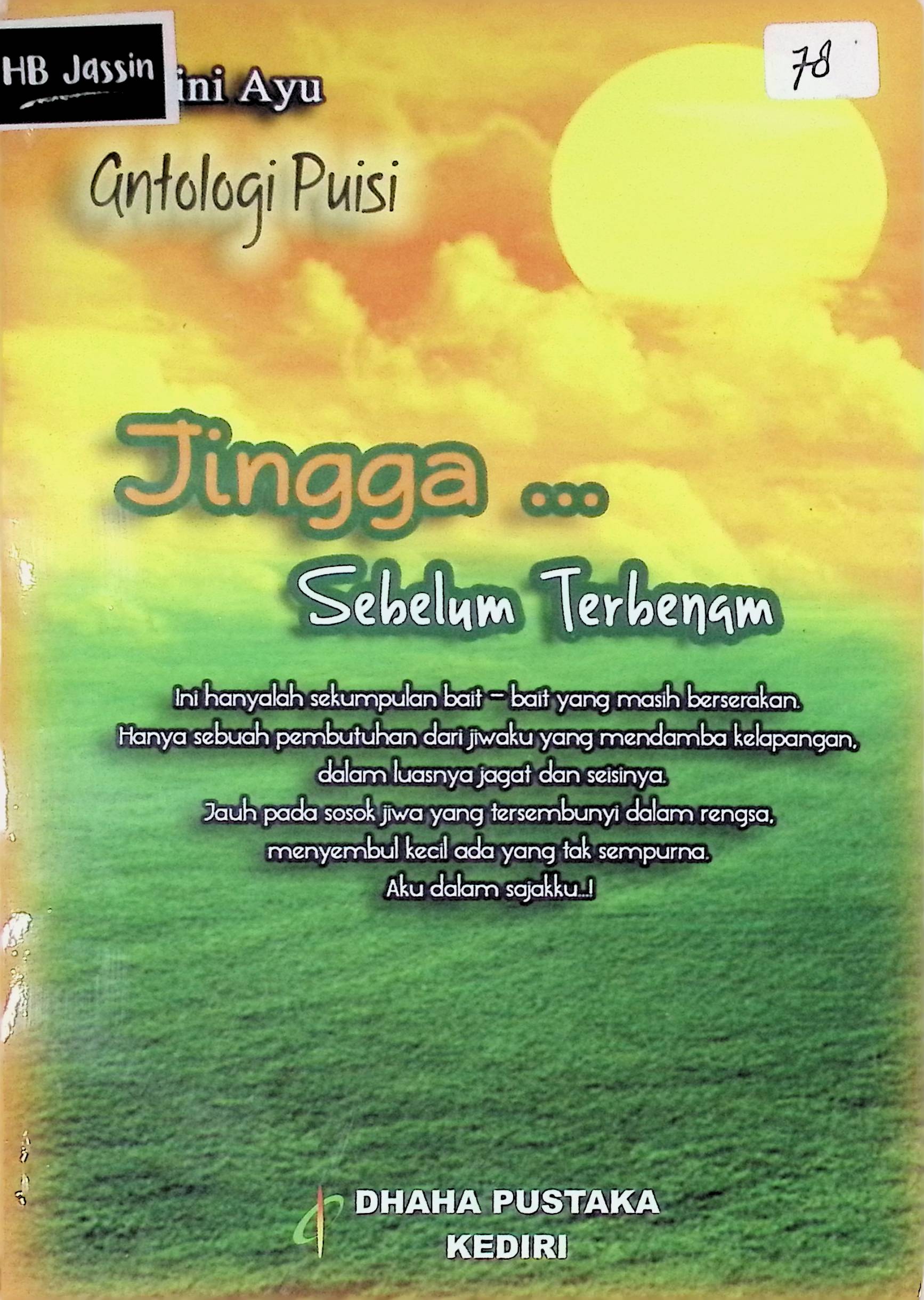 Jingga sebelum terbenam