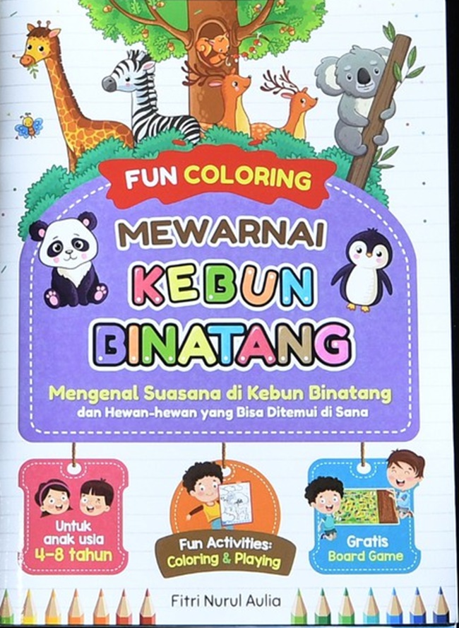 Mewarnai kebun binatang