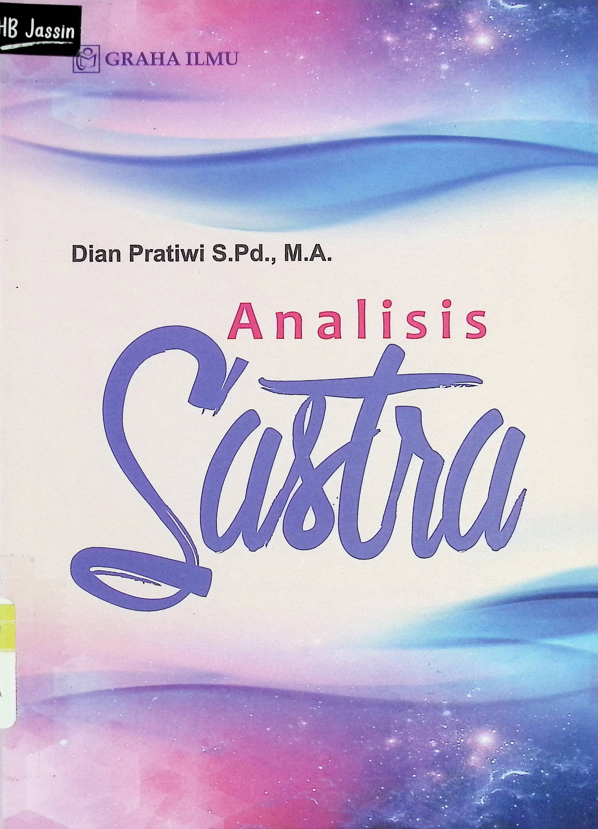 Analisis sastra