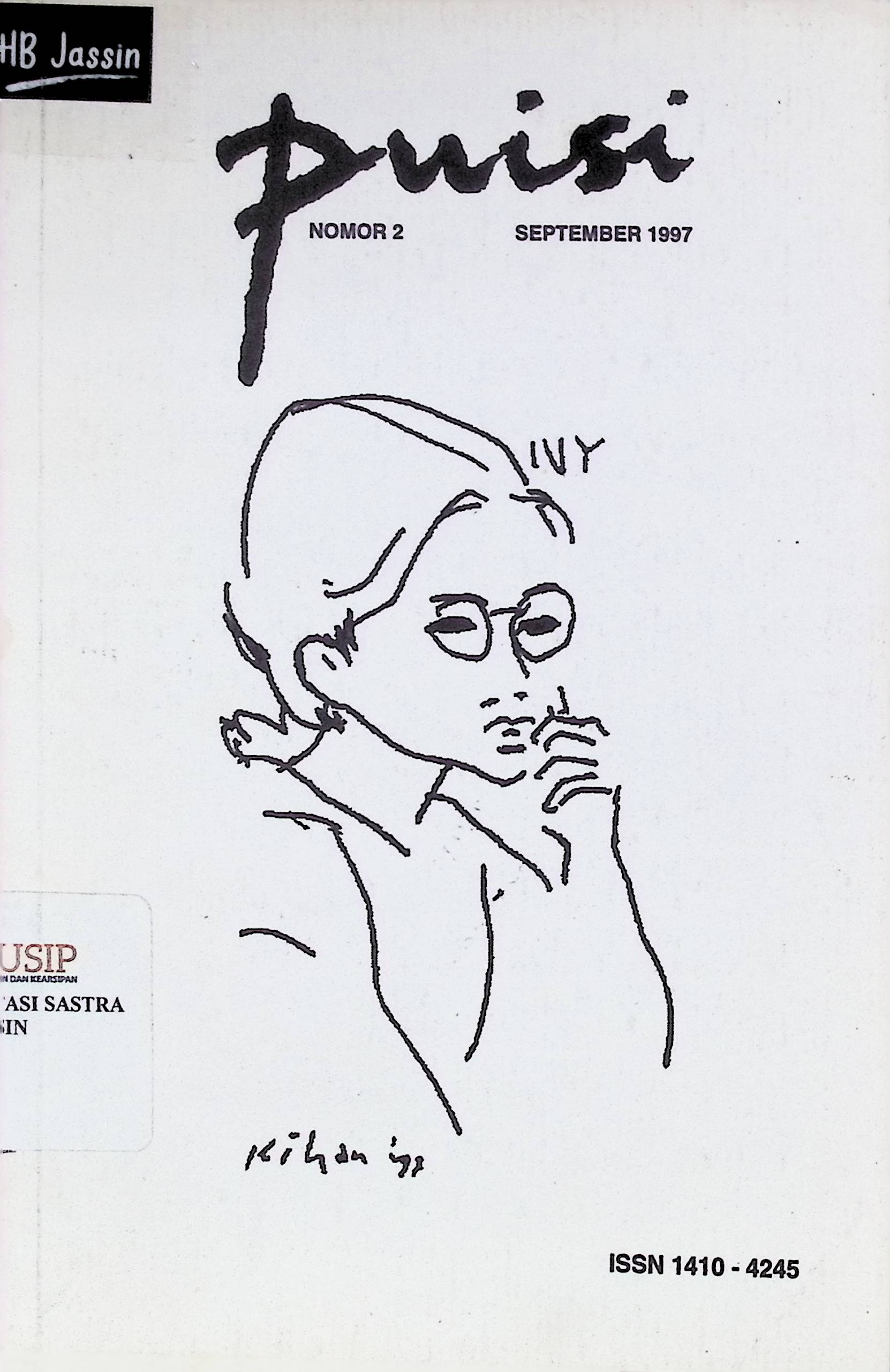 Puisi: jurnal triwulanan / Sapardi Djoko Damono