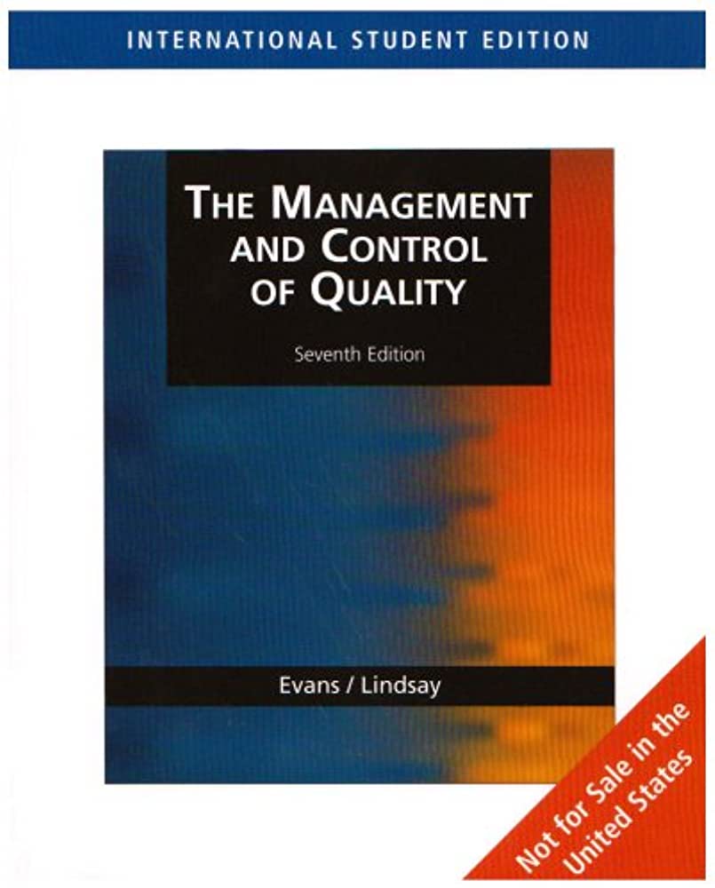 The management and control of quality : seventh edition