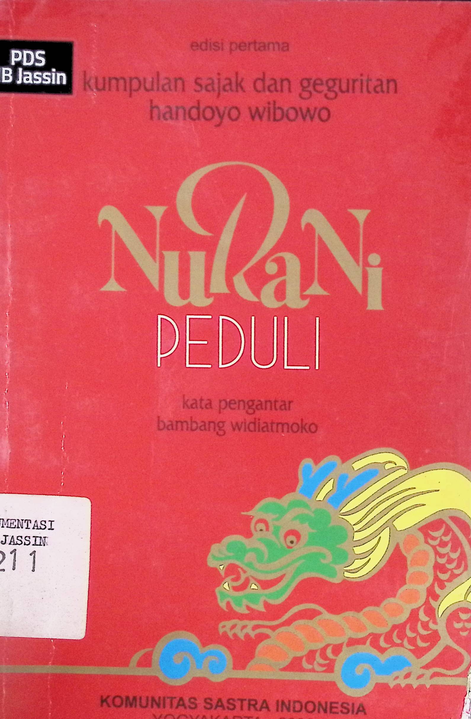 Nurani peduli : kumpulan sajak dan geguritan