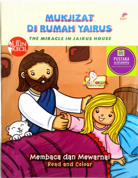 Mukjizat di rumah Yairus : Mambaca dan Mewarnai