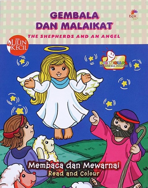 Gembala dan malaikat : Mambaca dan Mewarnai