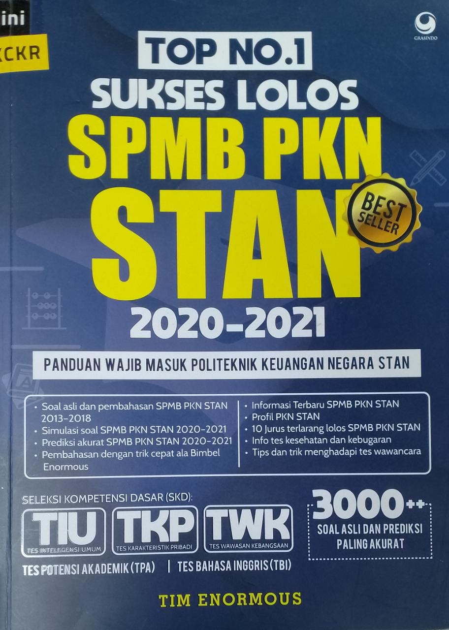 Top No.1 sukses lolos SPMB PKN STAN 2020-2021