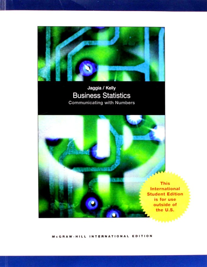 Business statistics : communicating with numbers