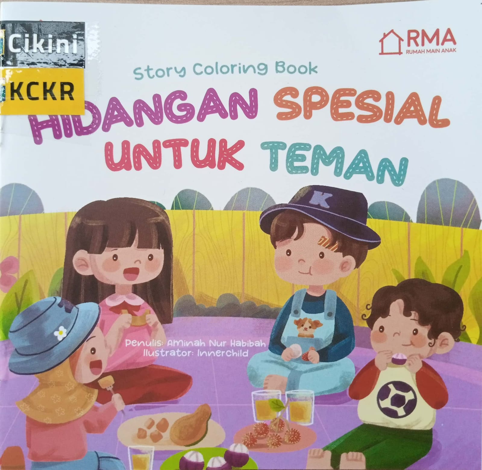 Story coloring book hidangan spesial untuk teman / Aminah Nur Habibah ; ilustrator, Innerchild ; editor, Dila Fadilah