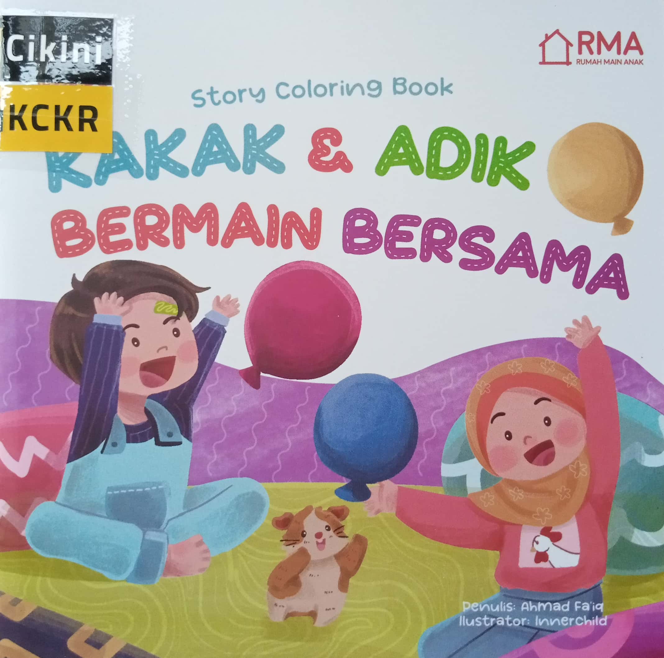 Story coloring book kakak & adik bermain bersama