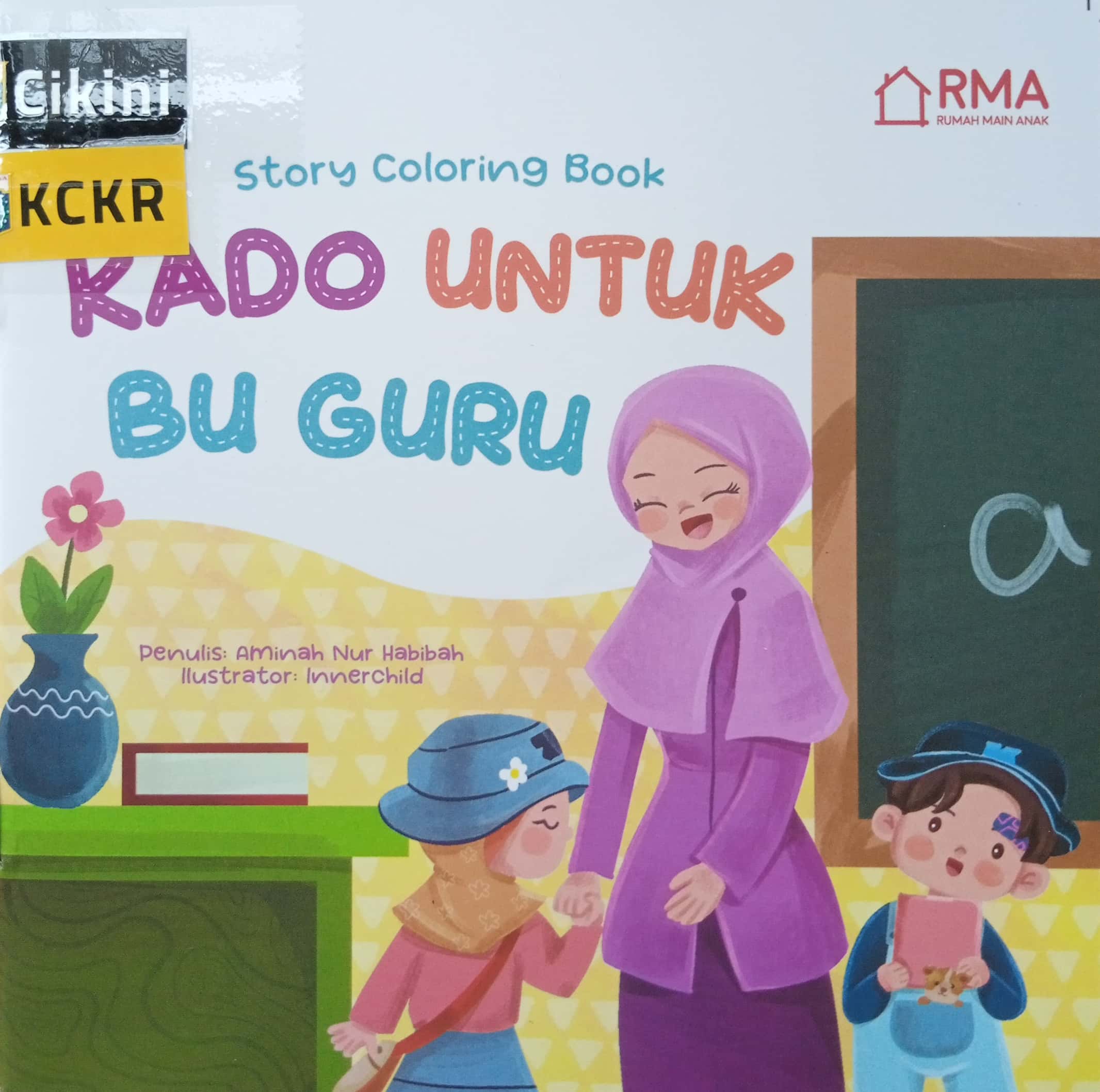 Story coloring book kado untuk bu guru