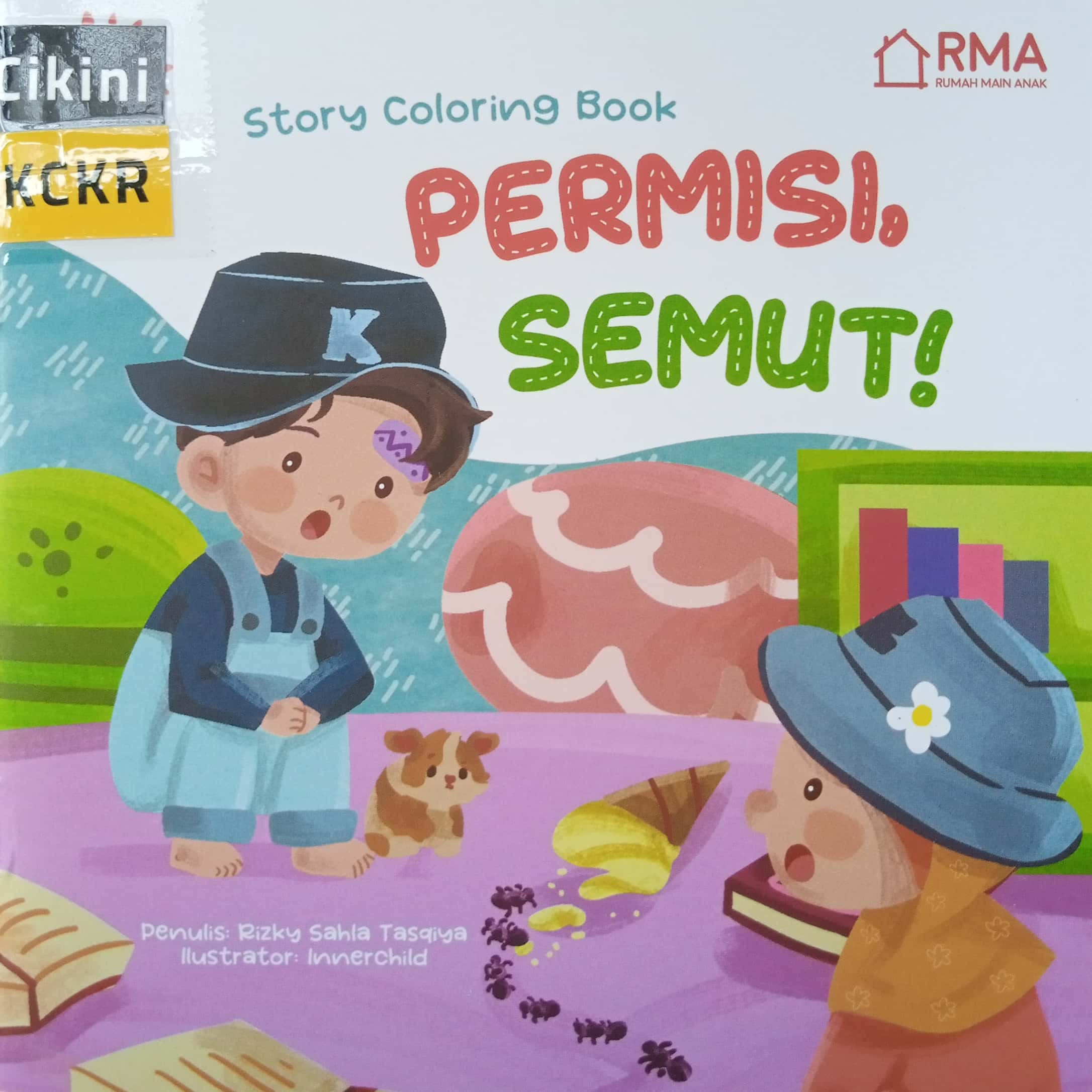 Story coloring book permisi, semut!