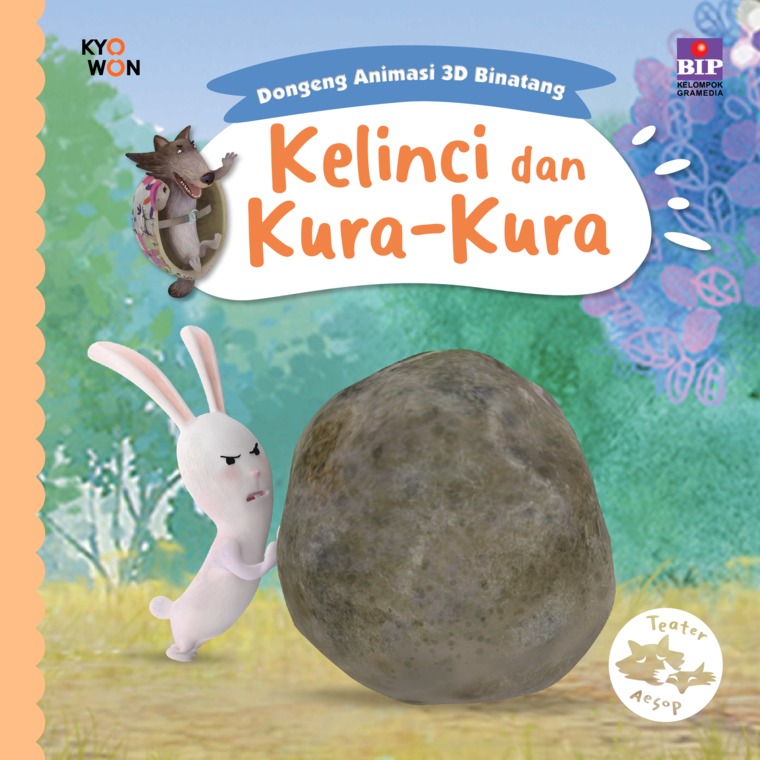 Dongeng animasi 3d binatang : kelinci dan kura-kura