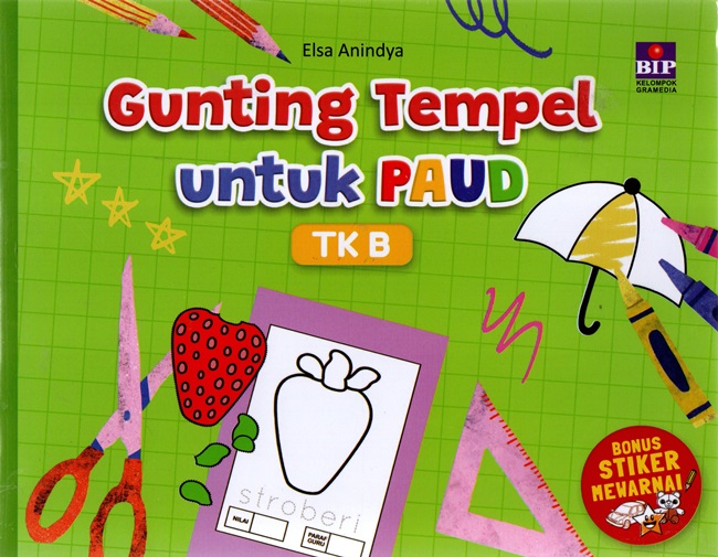 Gunting tempel untuk PAUD TK B