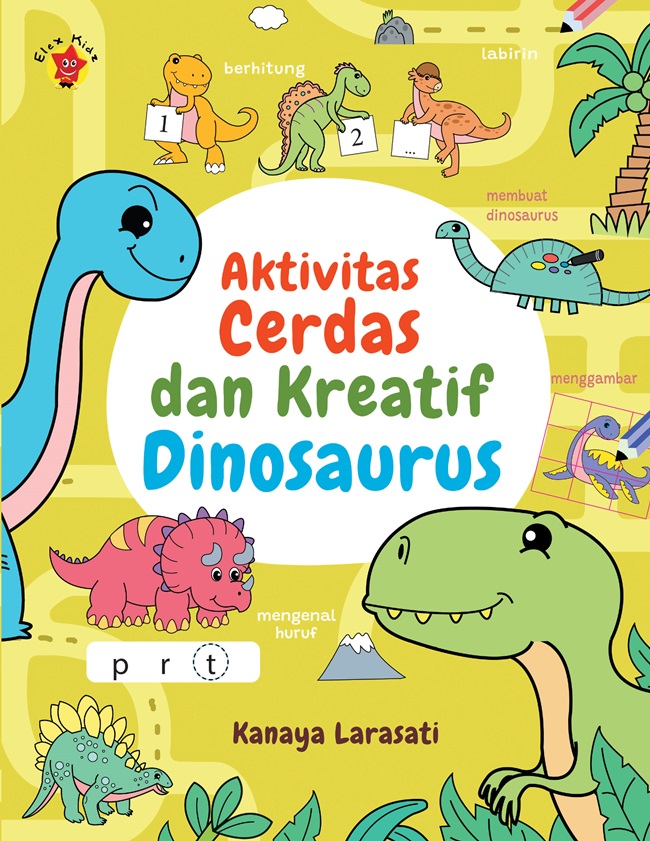 Aktivitas cerdas dan kreatif dinosaurus