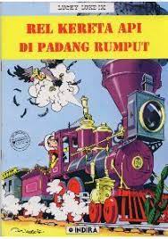 Lucky luke rel melintasi padang