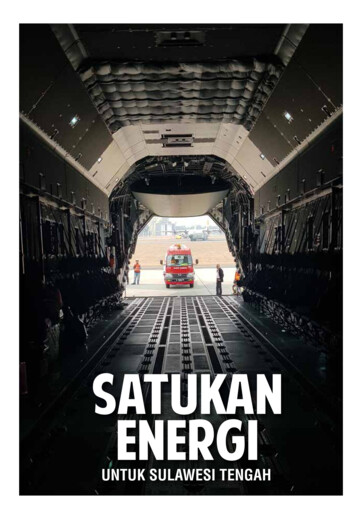 Satukan energi untuk Sulawesi Tengah