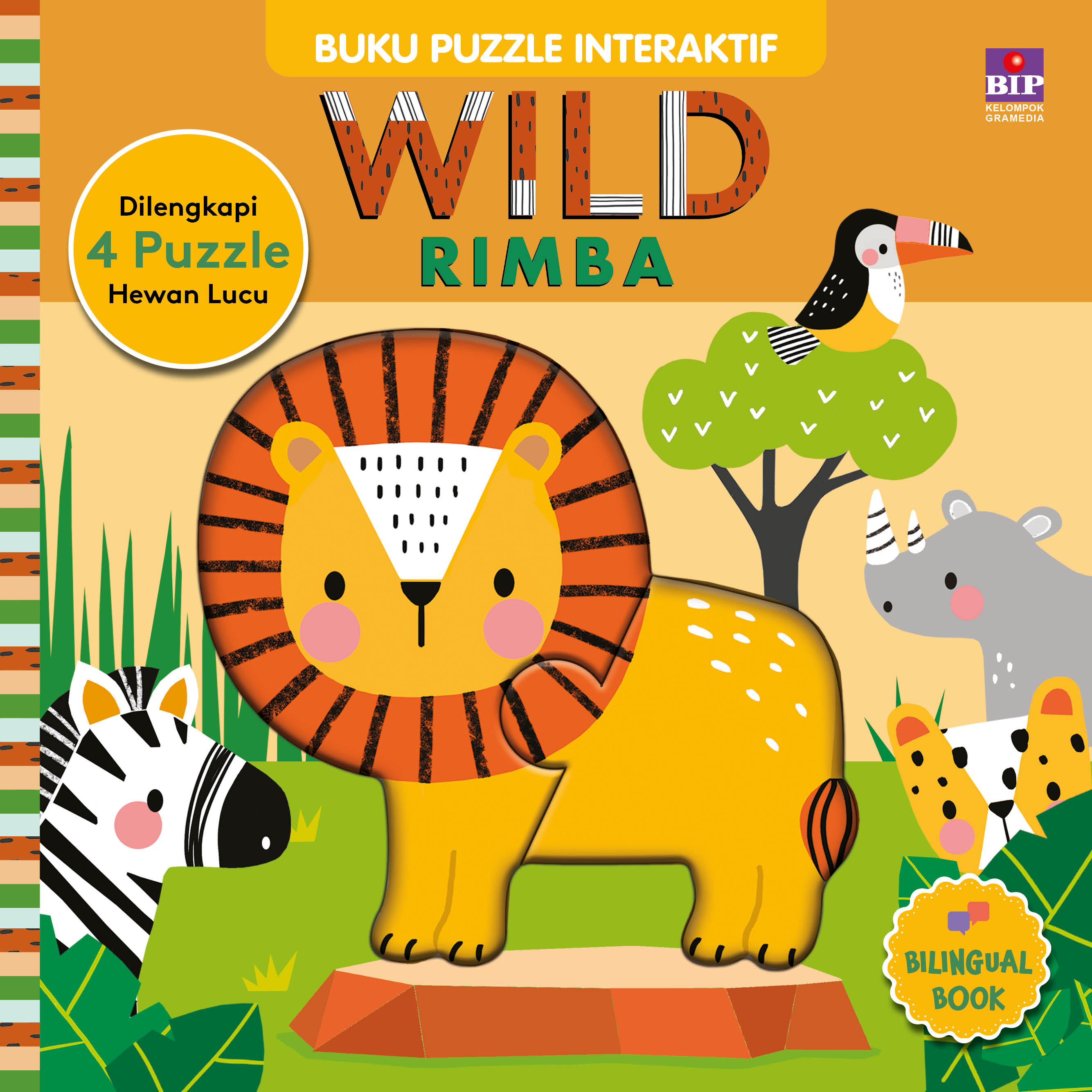 Buku puzzle interaktif : wild = rimba / Rebecca Weerasekera ; ilustrator, Wendy Kendall ; pengalih bahasa, Deesis Edith M. ; penyunting, Mursyidah