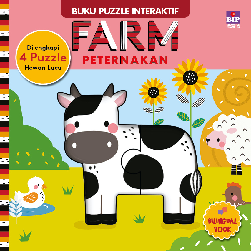 Buku puzzle interaktif : farm = peternakan / Rebecca Weerasekera ; ilustrator, Wendy Kendall ; pengalih bahasa, Deesis Edith M. ; penyunting, Namira Putri Yudhitasari