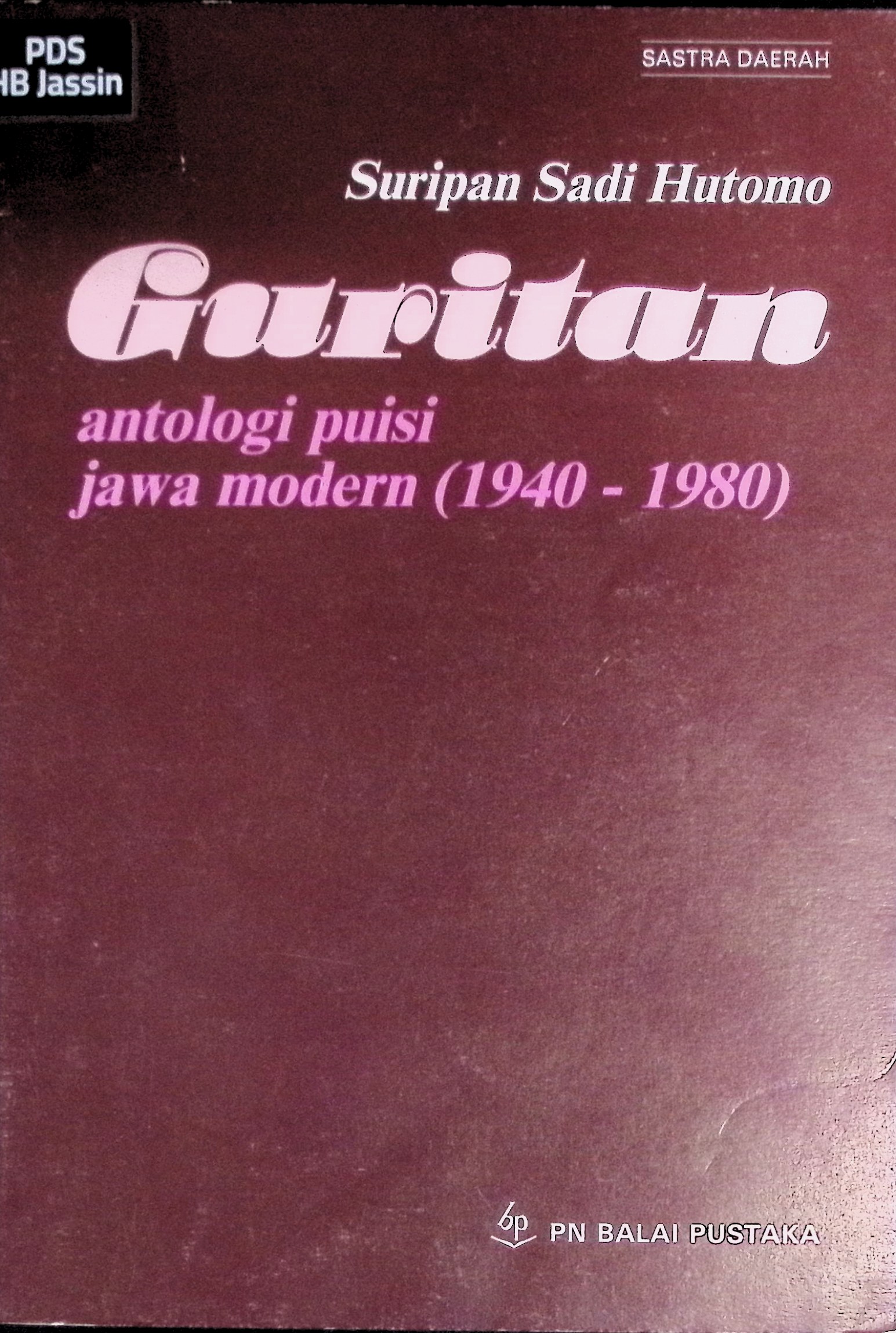 Guritan : antologi puisi Jawa modern (1940-1980)