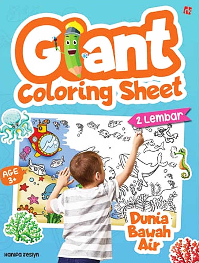 Giant coloring sheet : dunia bawah air