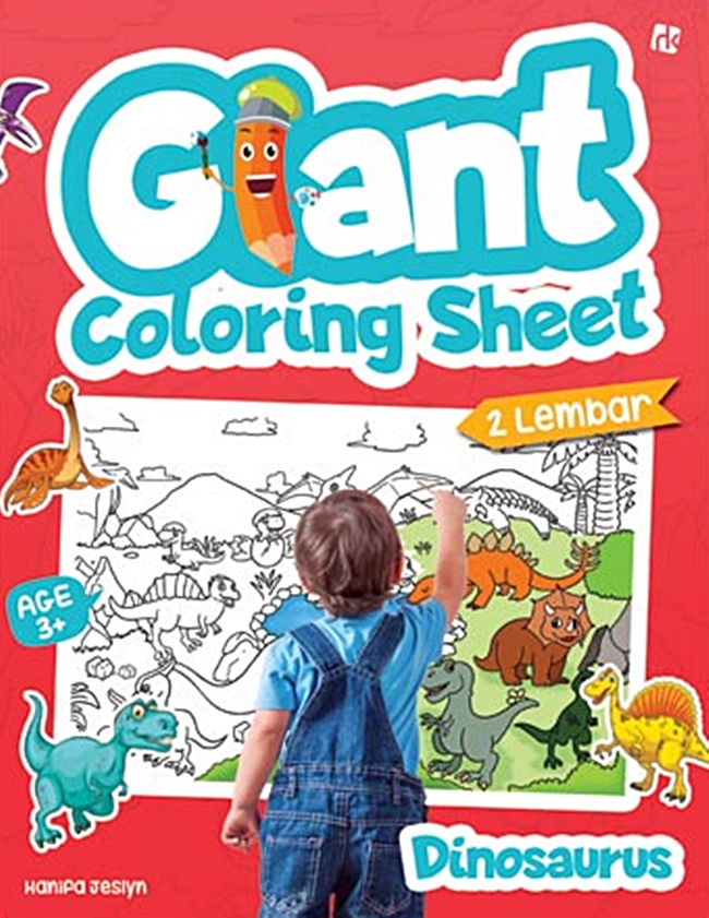 Giant coloring sheet : dinosaurus / Hanifa Jeslyn