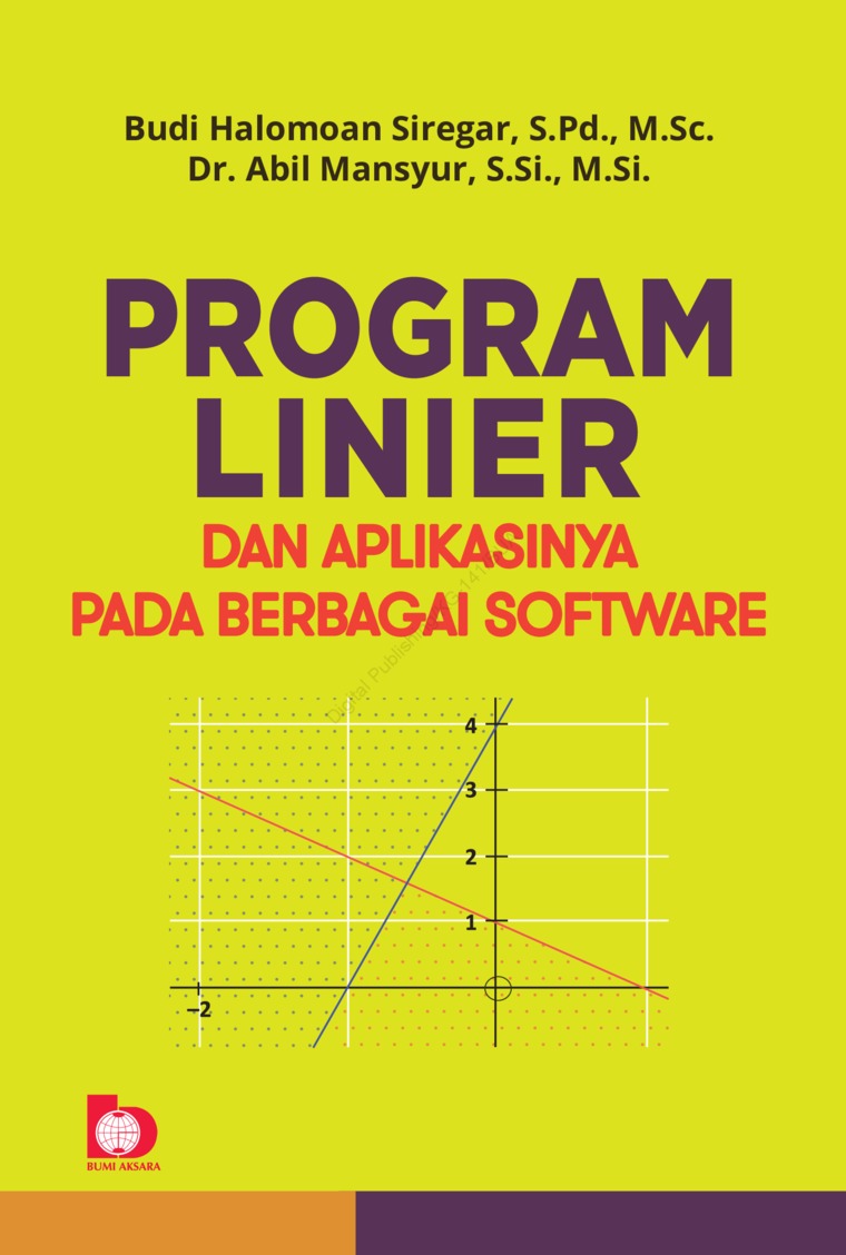 Program linier : dan aplikasinya pada berbagai software