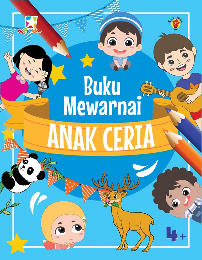Buku mewarnai anak ceria