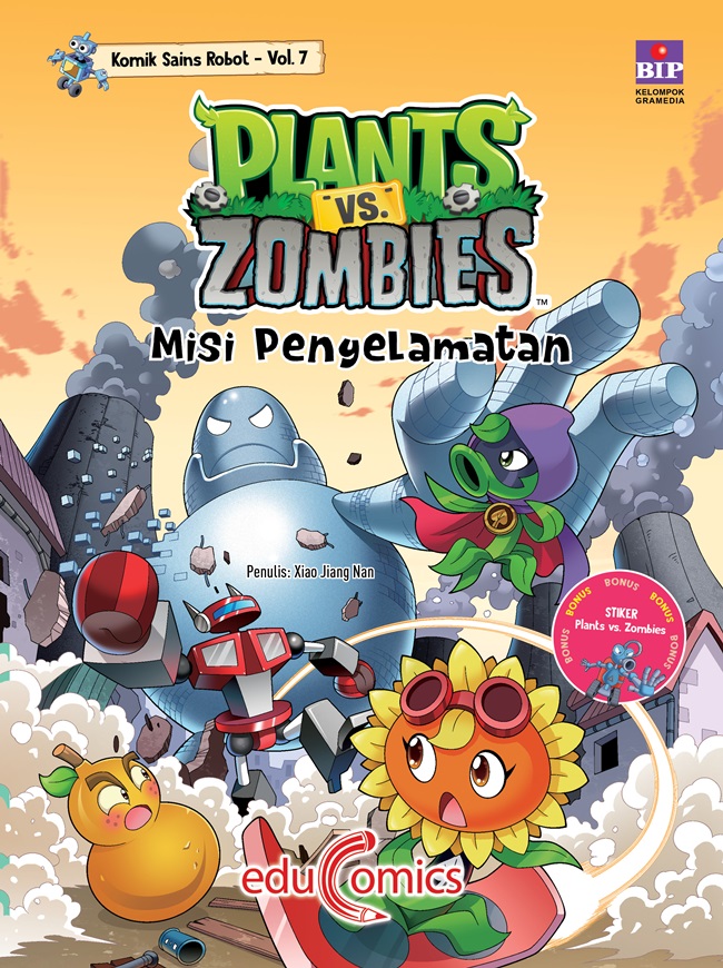 Plants vs zombies komik sains robot 7 :  misi penyelamatan / Xiao Jiang Nan ; pengalih bahasa, Rahmi Vanina, penyunting, Amelita Risa Oktora