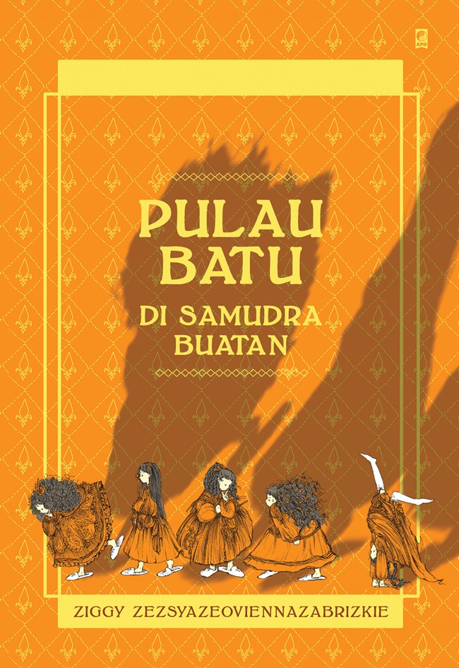 Pulau batu di samudra buatan