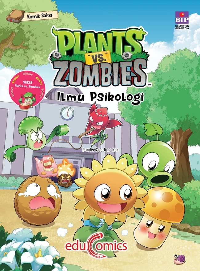 Komik sains plants vs zombies :  ilmu psikologi / Xiao Jiang Nan ; penerjemah, Adistia Kartika Rini ; penyunting, Widya Ayu Safitri