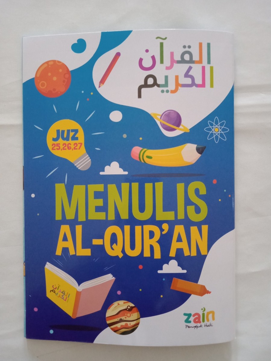 Menulis al-Qur'an juz 25, 26, dan 27