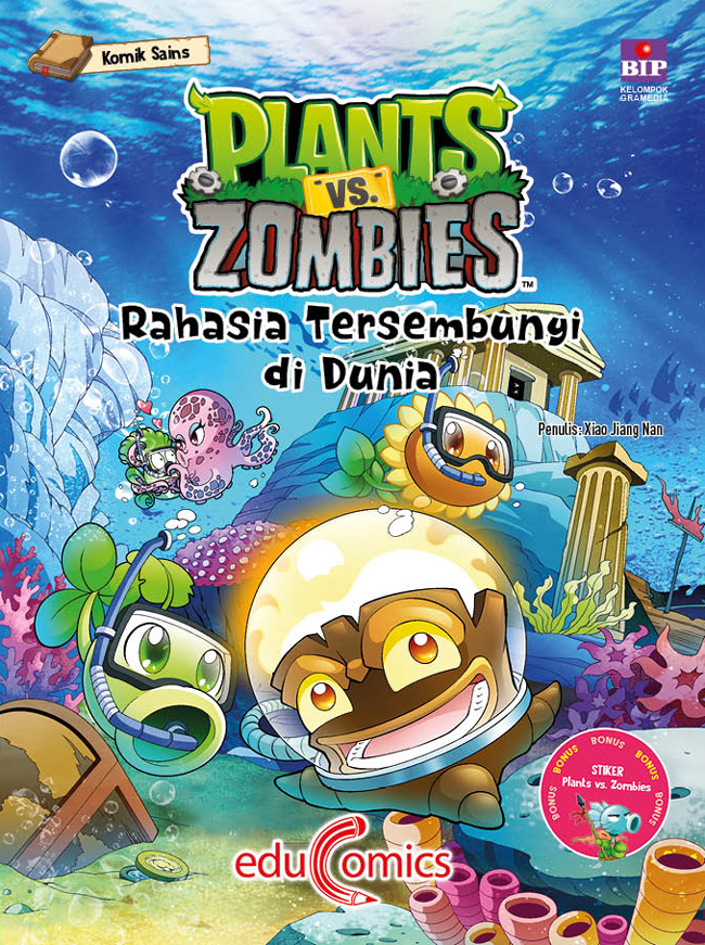 Komik sains plants vs Zombies :  rahasia tersembunyi di dunia / Xiao Jiang Nan ; pengalih bahasa, Adistia Kartika Rini, penyunting, Amelita Risa Oktora