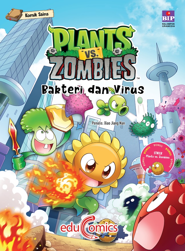 Komik sains plants vs Zombies : bakteri dan virus
