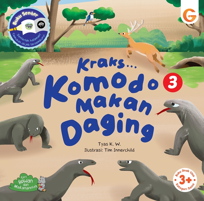 Kraks ... komodo makan daging : Seri hewan dan makanannya