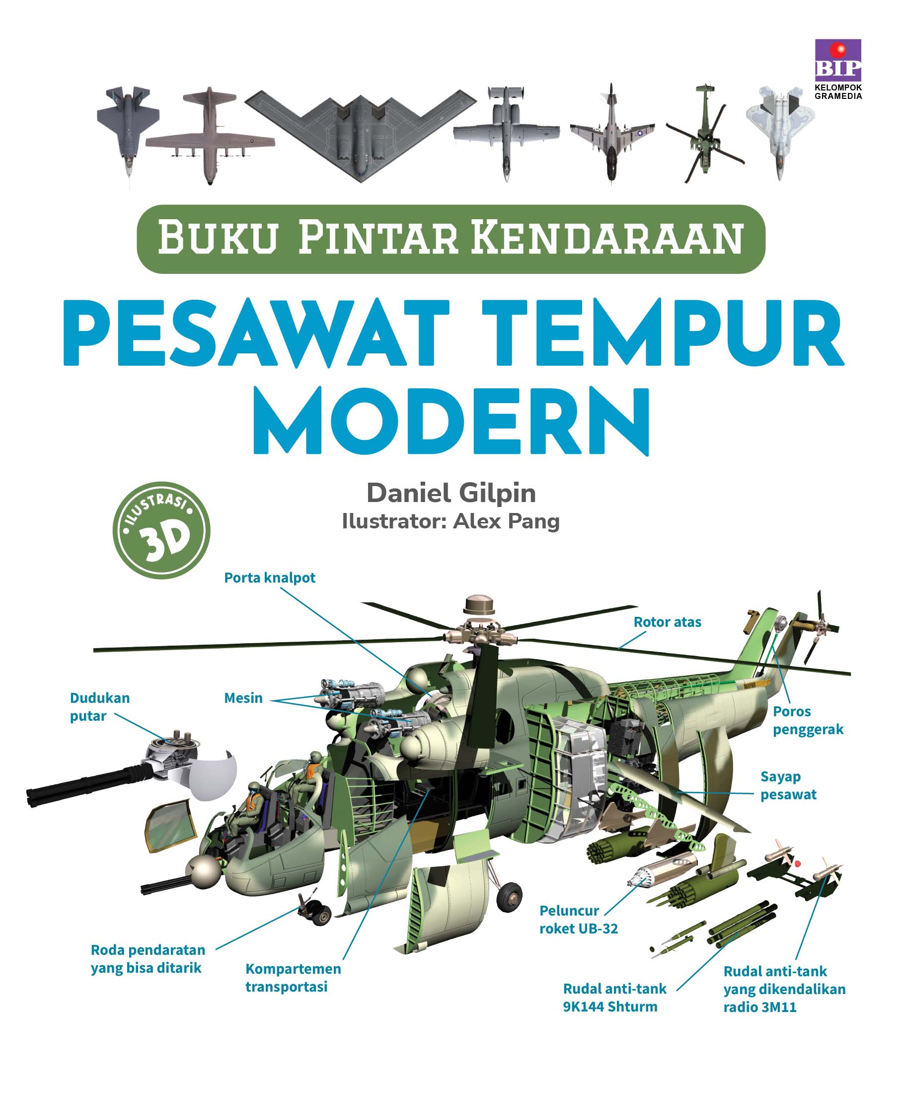 Buku pintar kendaraan : pesawat tempur modern
