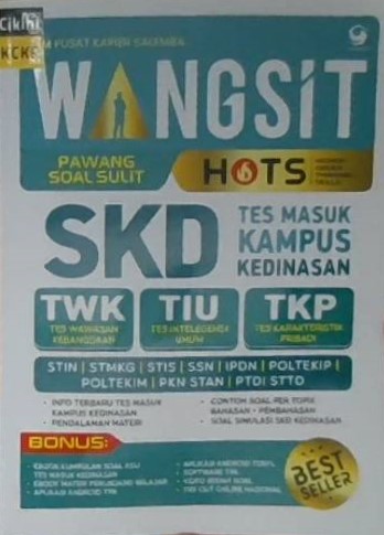 Wangsit pawang soal sulit SKD : tes masuk kampus kedinasan